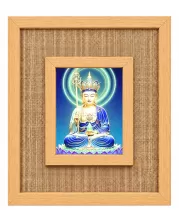 Avalokiteshvara Laminated Jute Wall Photo Frame, 14 X 16 Inch (F174702)