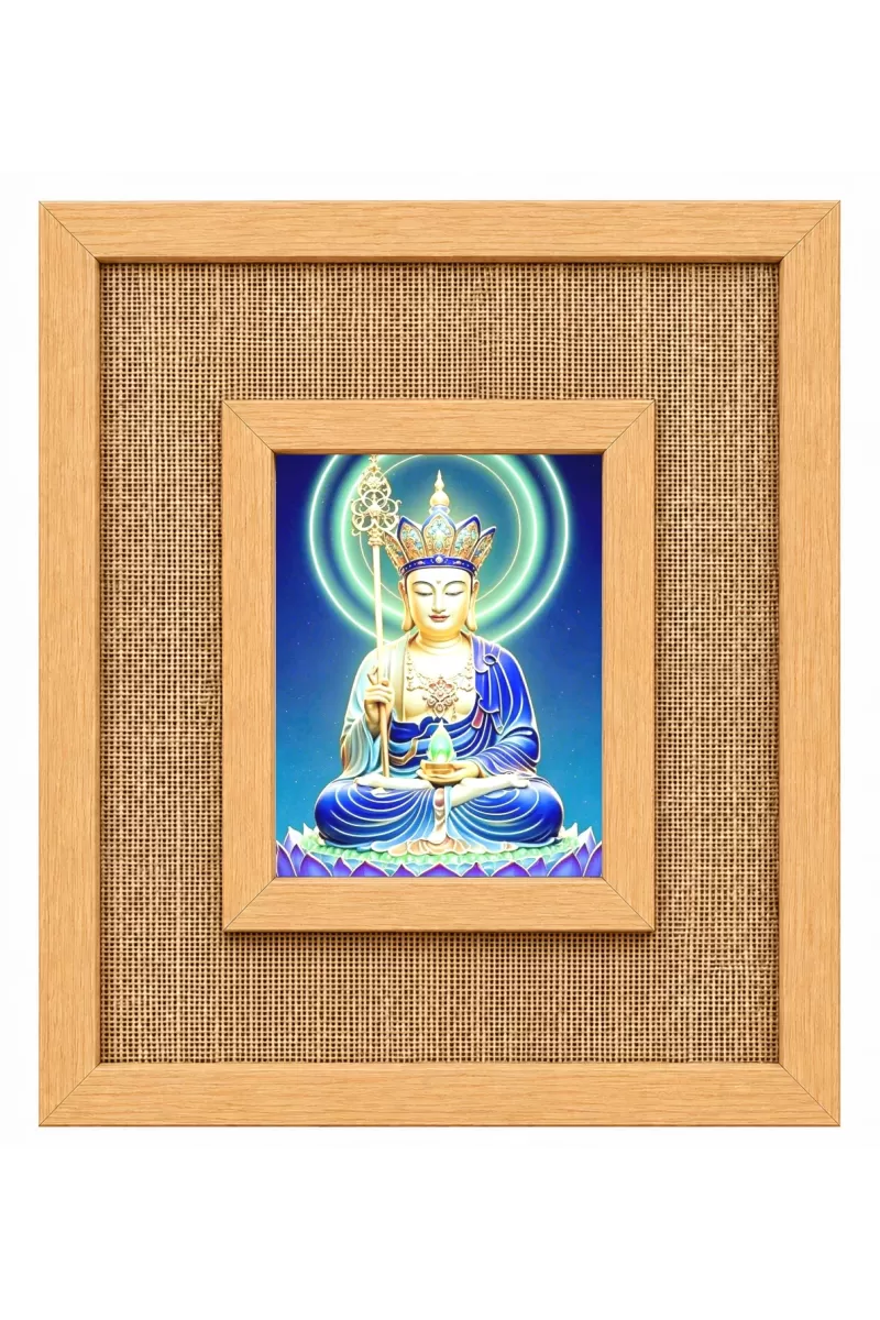 Avalokiteshvara Laminated Jute Wall Photo Frame, 14 X 16 Inch (F174702)