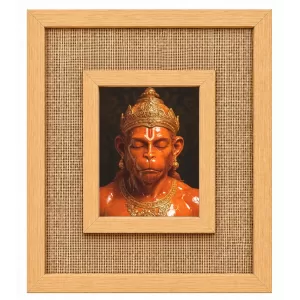 Hanuman Laminated Jute Wall Photo Frame, 14 X 16 Inch (F174713) Hanuman Laminated Jute Wall Photo Frame, 14 X 16 Inch (F174713)