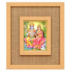 Lakshmi Narayan Laminated Jute Wall Photo Frame, 14 X 16 Inch (F174719)