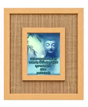 Buddha Laminated Jute Wall Photo Frame, 14 X 16 Inch (F174722)
