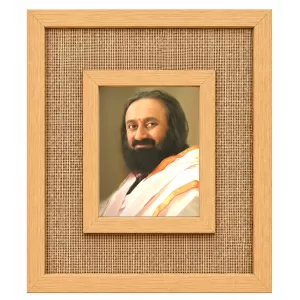 Sri Sri Ravi Shankar Laminated Jute Wall Photo Frame, 14 X 16 Inch (F174728)
