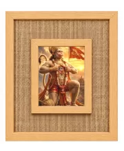 Hanuman Laminated Jute Wall Photo Frame, 14 X 16 Inch (F174729)