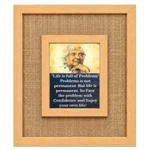 APJ Abdul Kalam Laminated Jute Wall Photo Frame, 14 X 16 Inch (F174730) APJ Abdul Kalam Laminated Jute Wall Photo Frame, 14 X 16 Inch (F174730)