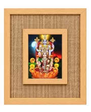 Lakshmi Narayan Laminated Jute Wall Photo Frame, 14 X 16 Inch (F174734)