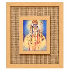Lord Rama Laminated Jute Wall Photo Frame, 14 X 16 Inch (F174739) Lord Rama Laminated Jute Wall Photo Frame, 14 X 16 Inch (F174739)