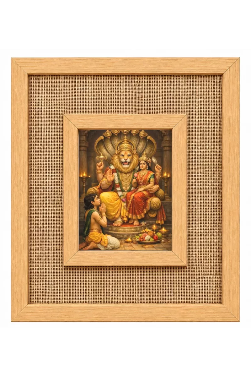 Lak Laminated Jute Wall Photo Frame, 14 X 16 Inch (F174744)