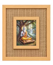 Sri Bhagwan Veda Vyasa Laminated Jute Wall Photo Frame, 14 X 16 Inch (F174746)