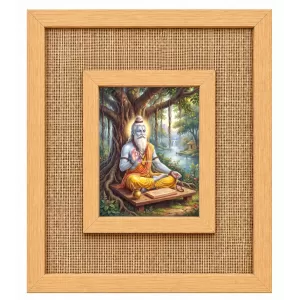 Sri Bhagwan Veda Vyasa Laminated Jute Wall Photo Frame, 14 X 16 Inch (F174746) Sri Bhagwan Veda Vyasa Laminated Jute Wall Photo Frame, 14 X 16 Inch (F174746)