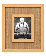 Trailanga Swami Laminated Jute Wall Photo Frame, 14 X 16 Inch (F174747)