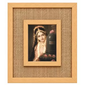 Shree Radha Rani Laminated Jute Wall Photo Frame, 14 X 16 Inch (F174750) Shree Radha Rani Laminated Jute Wall Photo Frame, 14 X 16 Inch (F174750)