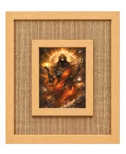 Maa Kaali Laminated Jute Wall Photo Frame, 14 X 16 Inch (F174751)