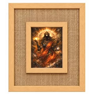 Maa Kaali Laminated Jute Wall Photo Frame, 14 X 16 Inch (F174751) Maa Kaali Laminated Jute Wall Photo Frame, 14 X 16 Inch (F174751)