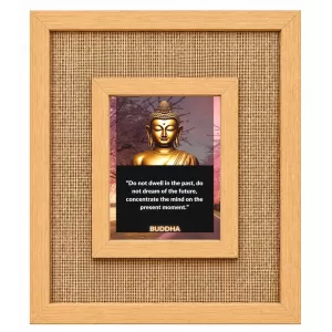 Buddha Laminated Jute Wall Photo Frame, 14 X 16 Inch (F174752) Buddha Laminated Jute Wall Photo Frame, 14 X 16 Inch (F174752)