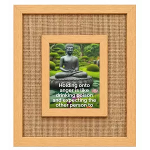 Buddha Laminated Jute Wall Photo Frame, 14 X 16 Inch (F174755) Buddha Laminated Jute Wall Photo Frame, 14 X 16 Inch (F174755)