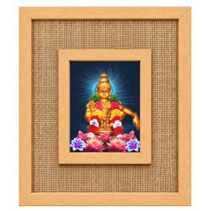 Lord Ayyappa Laminated Jute Wall Photo Frame, 14 X 16 Inch (F174764) Lord Ayyappa Laminated Jute Wall Photo Frame, 14 X 16 Inch (F174764)