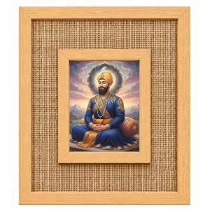 Guru Gobind Singh Laminated Jute Wall Photo Frame, 14 X 16 Inch (F174770)