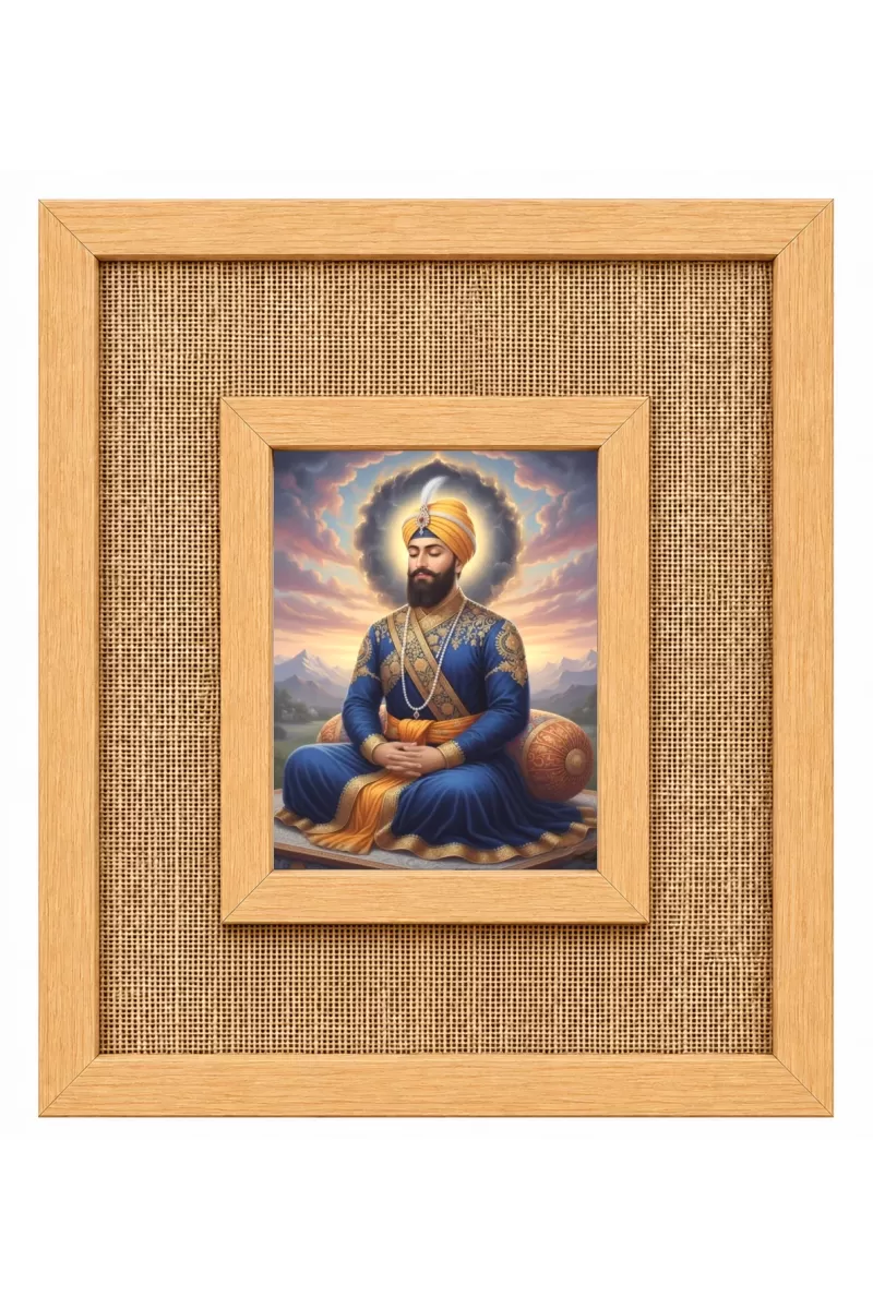 Guru Gobind Singh Laminated Jute Wall Photo Frame, 14 X 16 Inch (F174770)