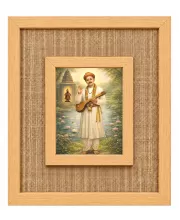 Shree Namdev Maharaj Laminated Jute Wall Photo Frame, 14 X 16 Inch (F174773)
