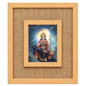 Shani Dev Laminated Jute Wall Photo Frame, 14 X 16 Inch (F174774)