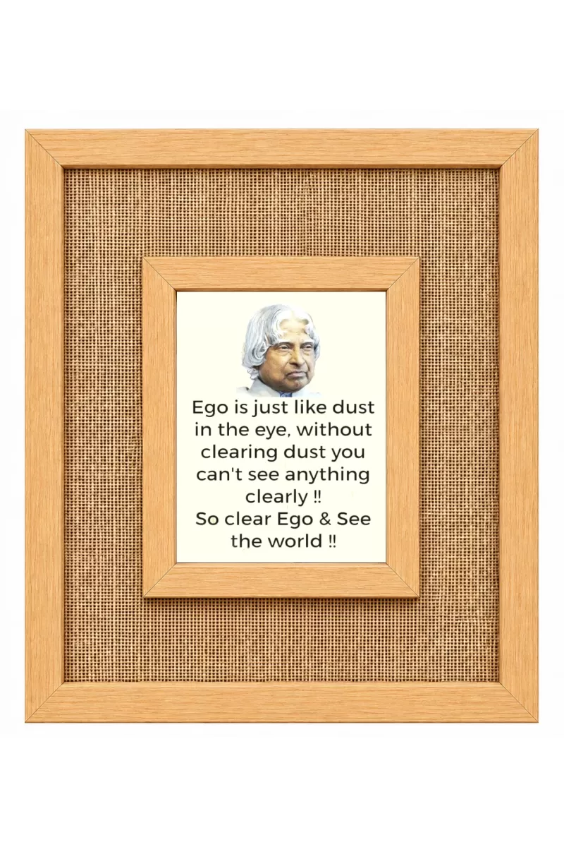 A. P. J. Abdul Kalam Laminated Jute Wall Photo Frame, 14 X 16 Inch (F174776)
