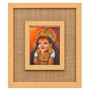 Maa Durga Laminated Jute Wall Photo Frame, 14 X 16 Inch (F174782) Maa Durga Laminated Jute Wall Photo Frame, 14 X 16 Inch (F174782)