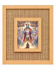 Shree Krishna Laminated Jute Wall Photo Frame, 14 X 16 Inch (F174788)
