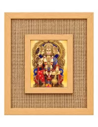 Panchmukhi Hanuman Laminated Jute Wall Photo Frame, 14 X 16 Inch (F174789)