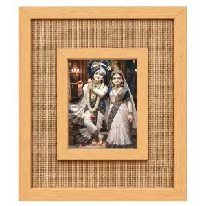Radha Krishna Laminated Jute Wall Photo Frame, 14 X 16 Inch (F174791) Radha Krishna Laminated Jute Wall Photo Frame, 14 X 16 Inch (F174791)