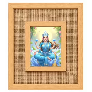 Lakshmi Maa Laminated Jute Wall Photo Frame, 14 X 16 Inch (F174796) Lakshmi Maa Laminated Jute Wall Photo Frame, 14 X 16 Inch (F174796)