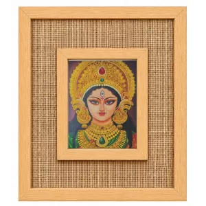 Durga Maa Laminated Jute Wall Photo Frame, 14 X 16 Inch (F174799) Durga Maa Laminated Jute Wall Photo Frame, 14 X 16 Inch (F174799)