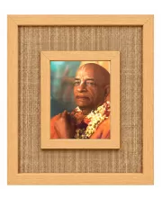 A C Bhaktivedanta Swami Prabhupada Laminated Jute Wall Photo Frame, 14 X 16 Inch (F174803)