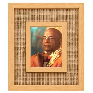 A C Bhaktivedanta Swami Prabhupada Laminated Jute Wall Photo Frame, 14 X 16 Inch (F174803)