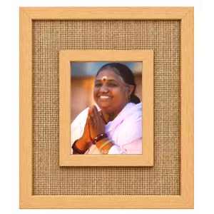 Mata Amritanandamayi Laminated Jute Wall Photo Frame, 14 X 16 Inch (F174804) Mata Amritanandamayi Laminated Jute Wall Photo Frame, 14 X 16 Inch (F174804)