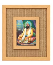 Guru Gobind Singh Laminated Jute Wall Photo Frame, 14 X 16 Inch (F174807)