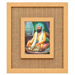 Guru Gobind Singh Laminated Jute Wall Photo Frame, 14 X 16 Inch (F174807)