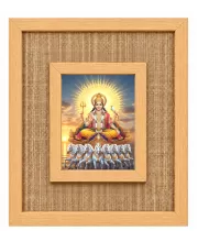 Surya Dev Laminated Jute Wall Photo Frame, 14 X 16 Inch (F174811)