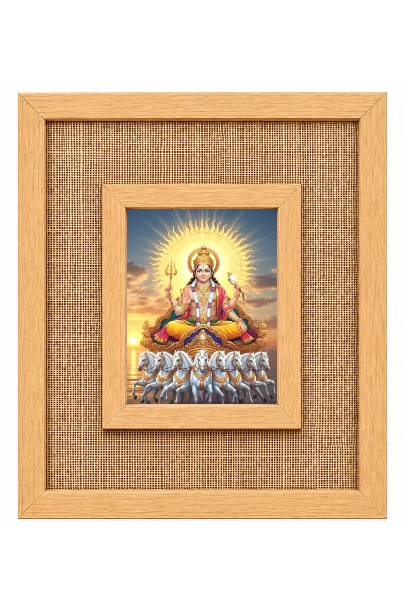 Surya Dev Laminated Jute Wall Photo Frame, 14 X 16 Inch (F174811)