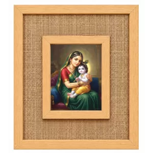Yashoda Krishna Laminated Jute Wall Photo Frame, 14 X 16 Inch (F174813) Yashoda Krishna Laminated Jute Wall Photo Frame, 14 X 16 Inch (F174813)