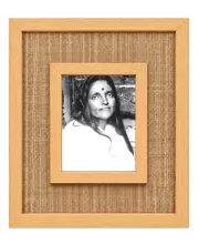 Maa Ananadamoyi Laminated Jute Wall Photo Frame, 14 X 16 Inch (F174816)