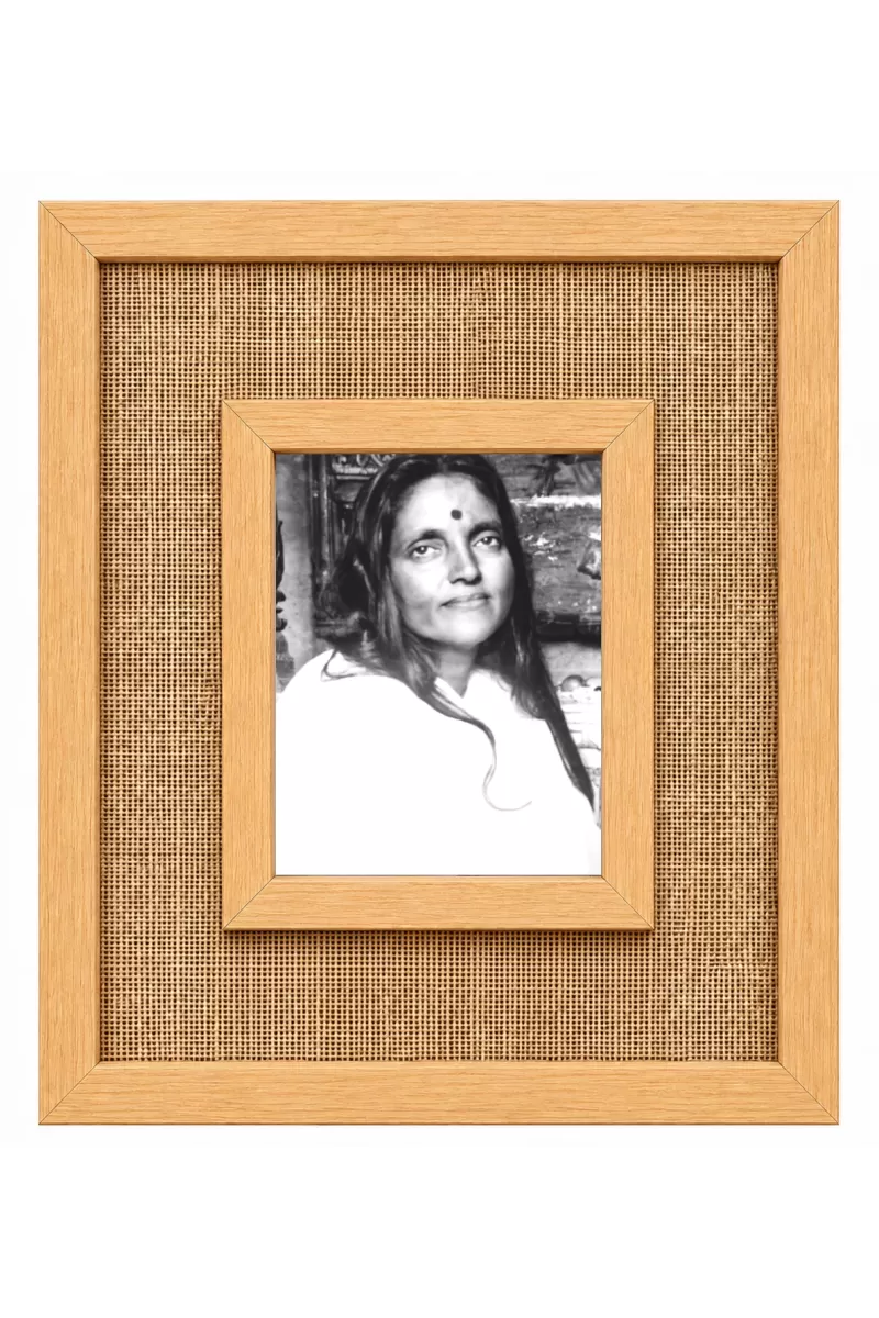 Maa Ananadamoyi Laminated Jute Wall Photo Frame, 14 X 16 Inch (F174816)