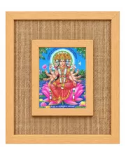 Mata Gayatri Laminated Jute Wall Photo Frame, 14 X 16 Inch (F174822)