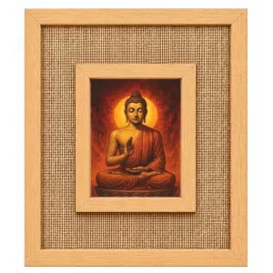 Buddha Laminated Jute Wall Photo Frame, 14 X 16 Inch (F174825) Buddha Laminated Jute Wall Photo Frame, 14 X 16 Inch (F174825)