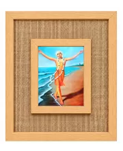 Shree Chaitannya Laminated Jute Wall Photo Frame, 14 X 16 Inch (F174838)