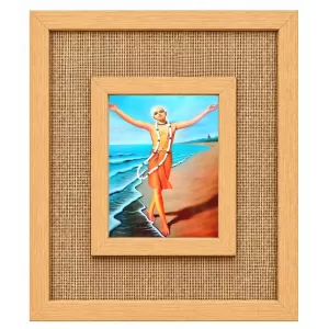 Shree Chaitannya Laminated Jute Wall Photo Frame, 14 X 16 Inch (F174838)