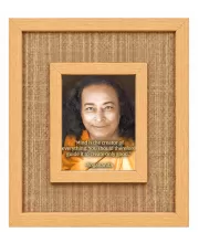 Paramahansa Yogananda Laminated Jute Wall Photo Frame, 14 X 16 Inch (F174842)
