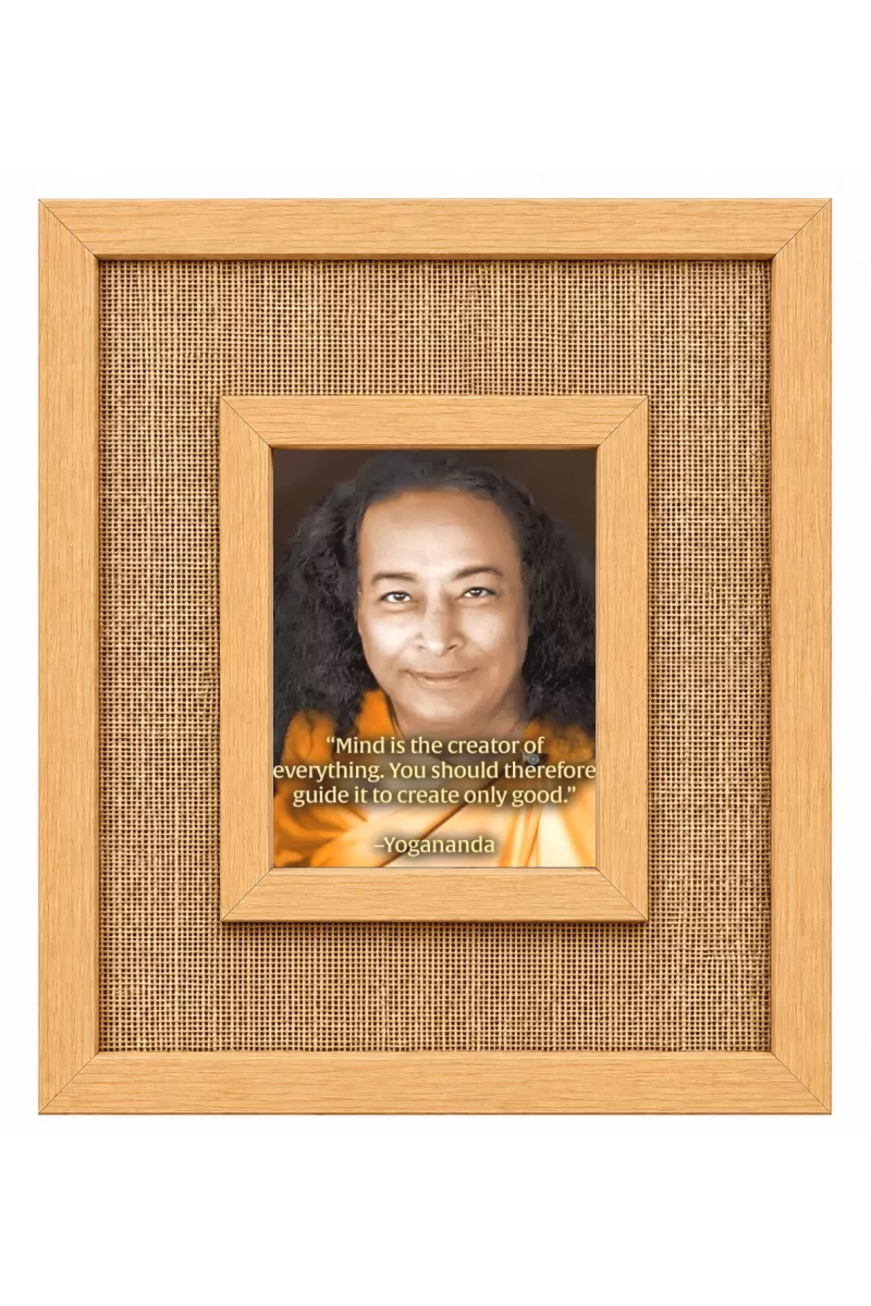 Paramahansa Yogananda Laminated Jute Wall Photo Frame, 14 X 16 Inch (F174842)