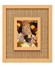 Lord Venkateswara Laminated Jute Wall Photo Frame, 14 X 16 Inch (F174859)
