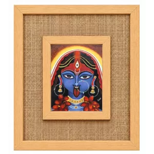 Goddess Kali Laminated Jute Wall Photo Frame, 14 X 16 Inch (F174862) Goddess Kali Laminated Jute Wall Photo Frame, 14 X 16 Inch (F174862)