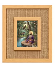 Guru Gobind Sing Laminated Jute Wall Photo Frame, 14 X 16 Inch (F174866)